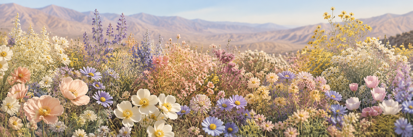 Decorative desert wildflower landscape for Mend the Heart: The Final Story.